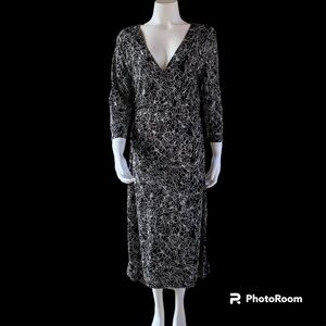 Max and Cleo faux wrap dress size medium